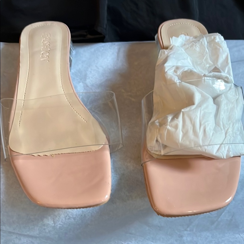 Women’s  Clear Strap & Clear Heels